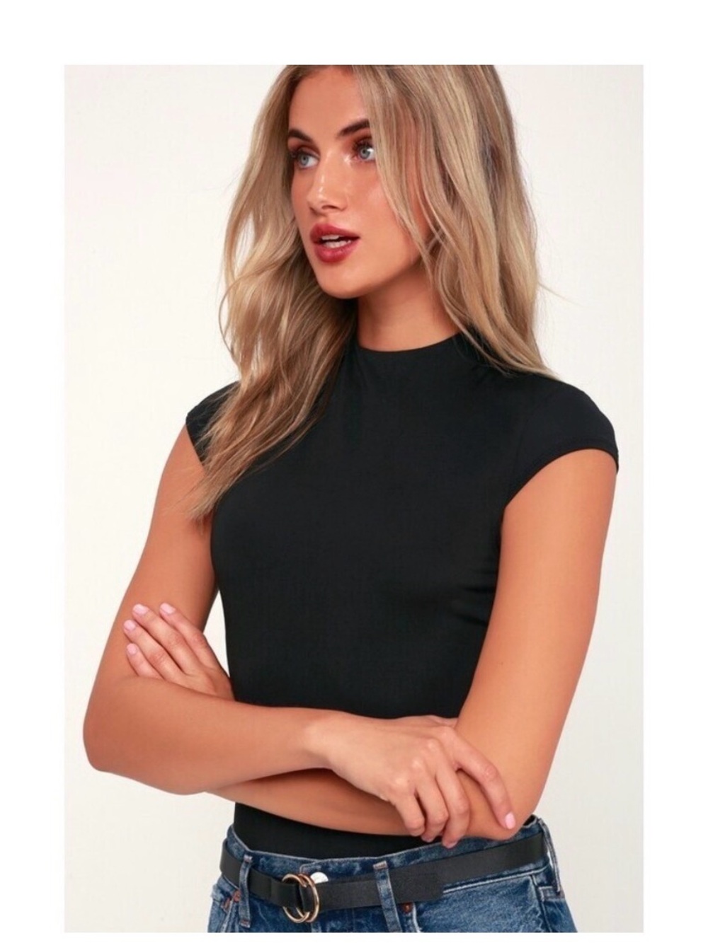 Lulu’s Mock neck / Funnel Bodysuit